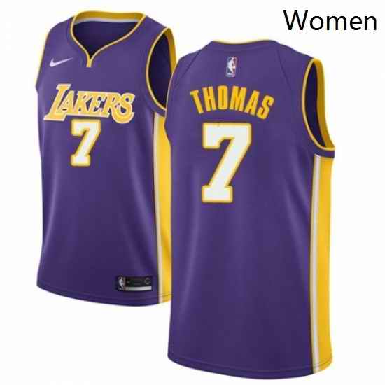 Womens Nike Los Angeles Lakers 7 Isaiah Thomas Authentic Purple NBA Jersey Icon Edition